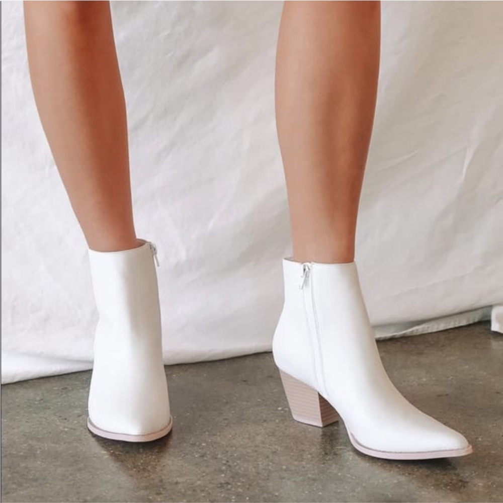 Lulu’s White Booties